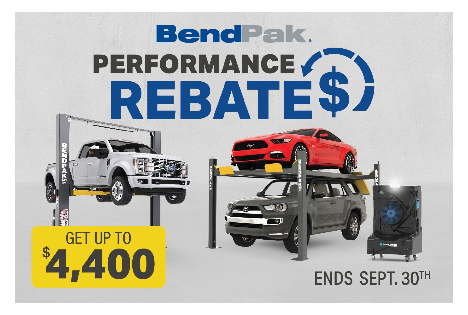 Score Massive Savings with BendPak's Performance Rebates!