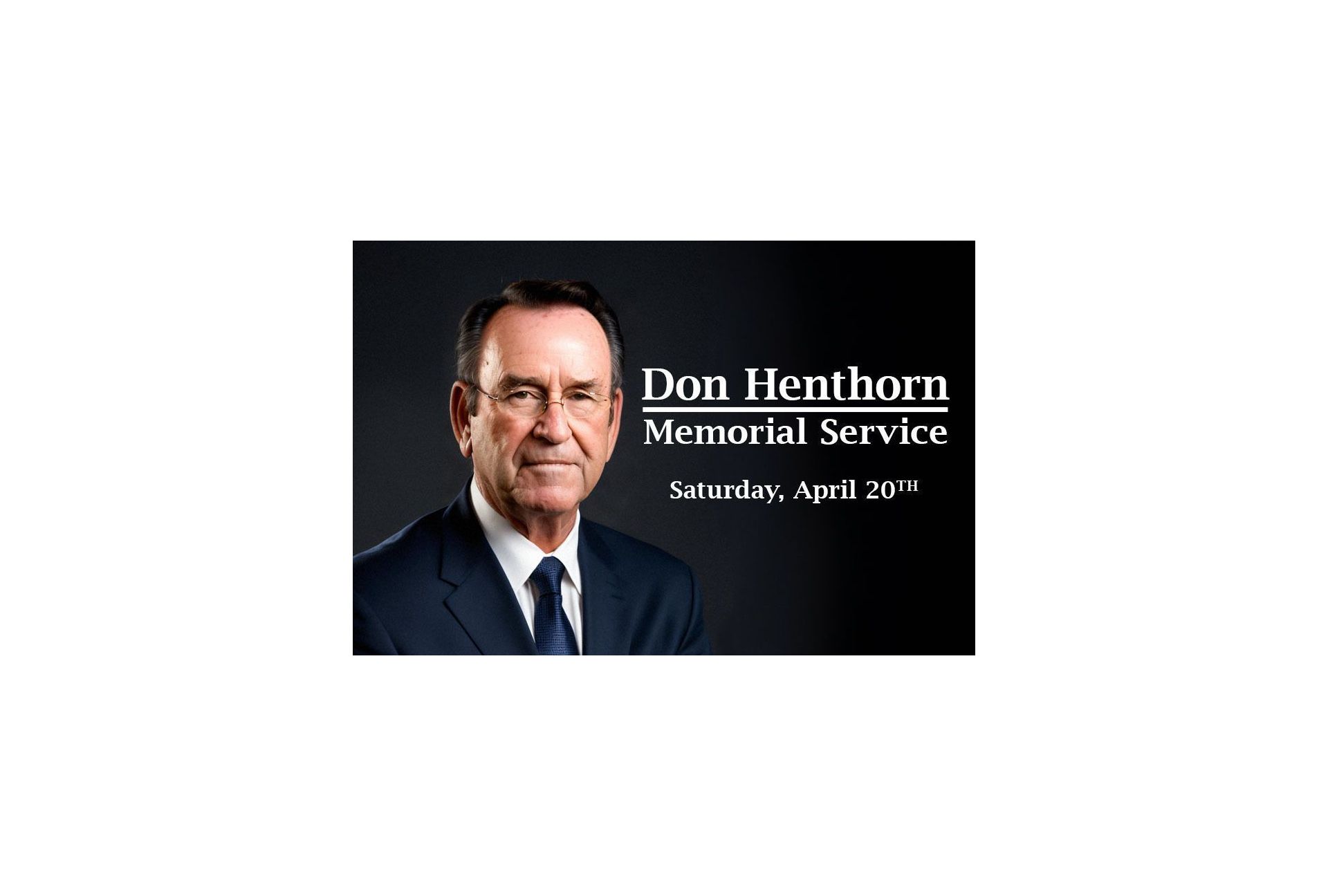 Don Henthorn Memorial Service 