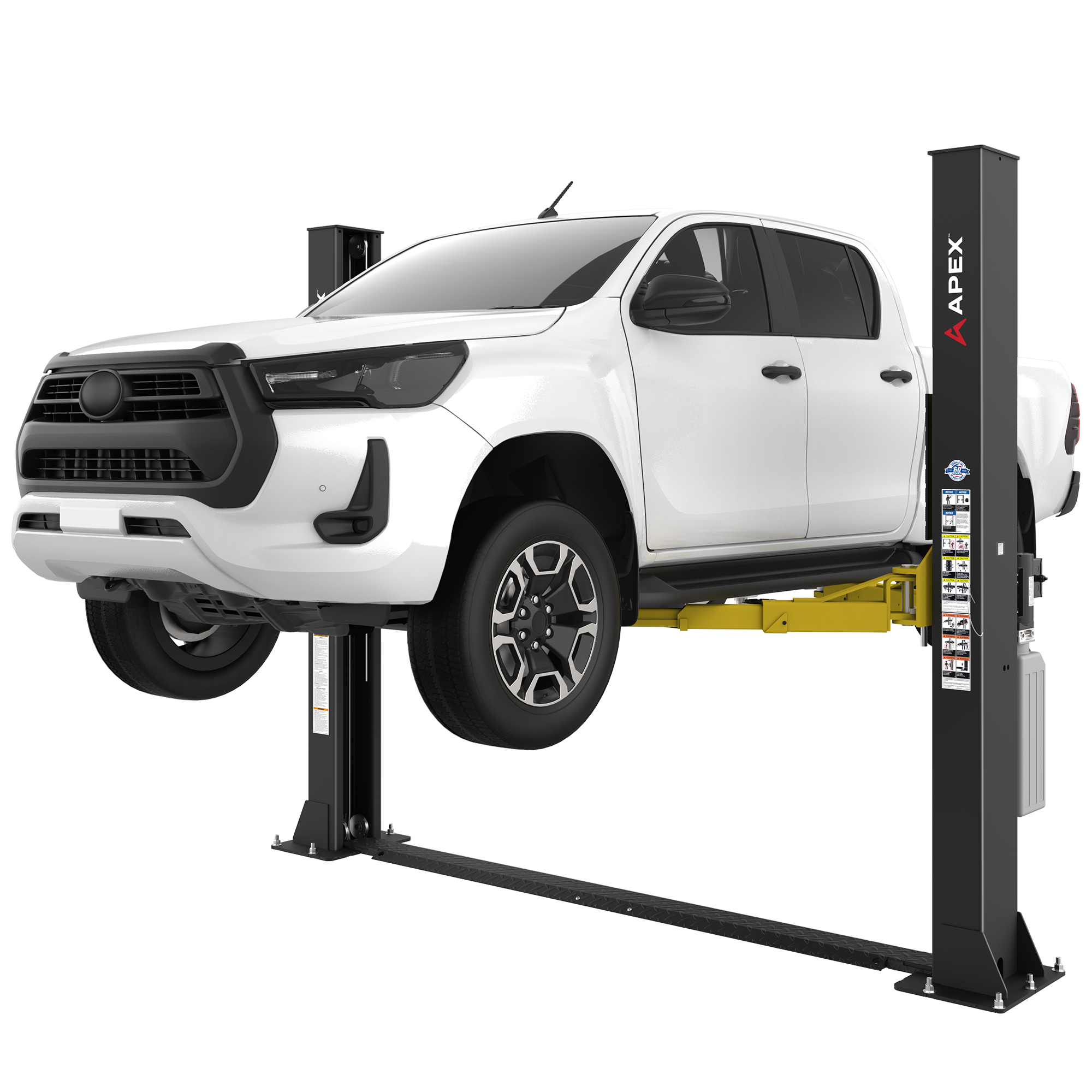 APEX AL9LC Two-Post Lift - 9,000-lb Floorplate Lift - 5176250