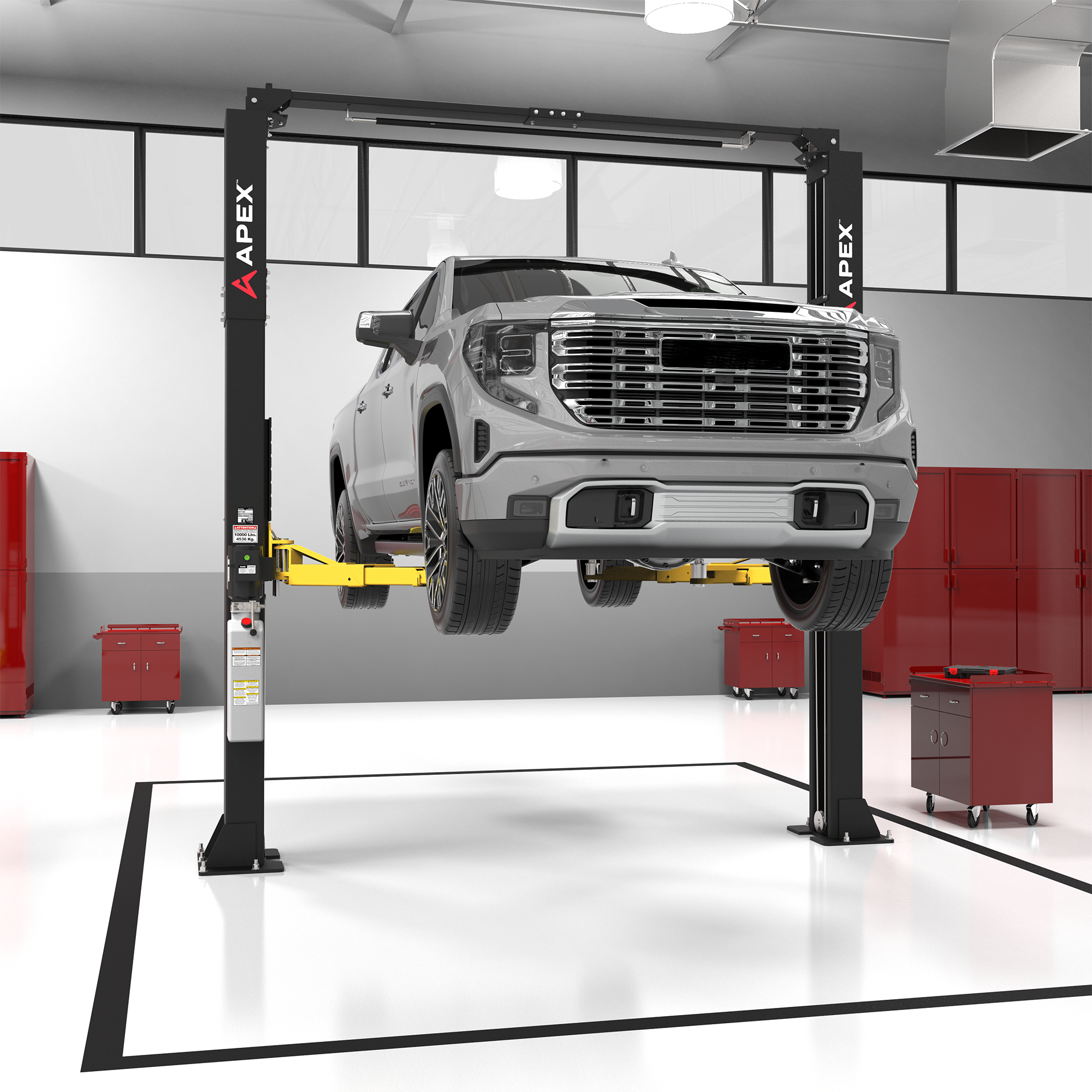 APEX AL10C Two-Post Car Lift - 10,000-lb Capacity - 5176251