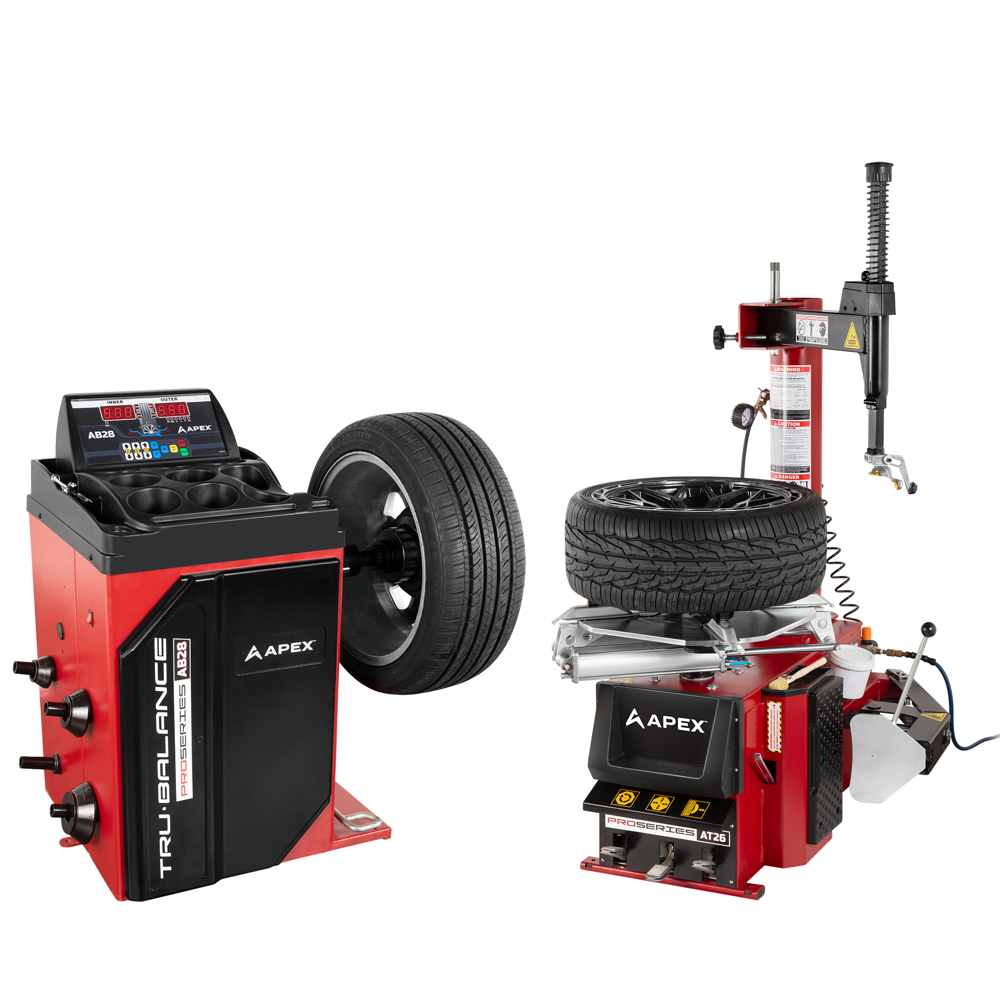 AT26 - AB28 Combo Tire Changer and Wheel Balancer - 5140921 - APEX AT26 - AB28 Combo Tire Changer and Wheel Balancer - 5140921 - APEX