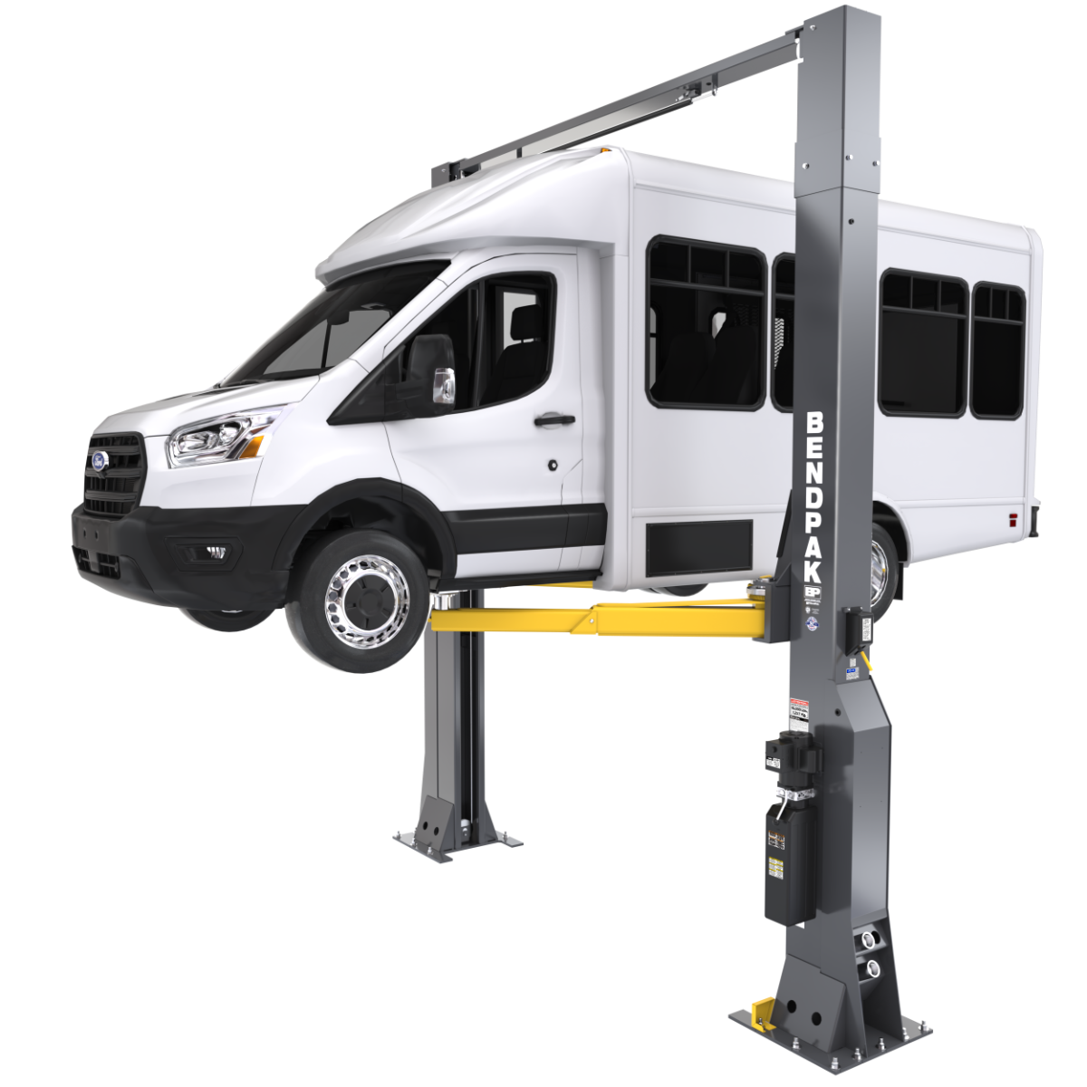 BendPak 16AP-192 Two-Post Lift 16,000-lbs - Capacity - Clearfloor