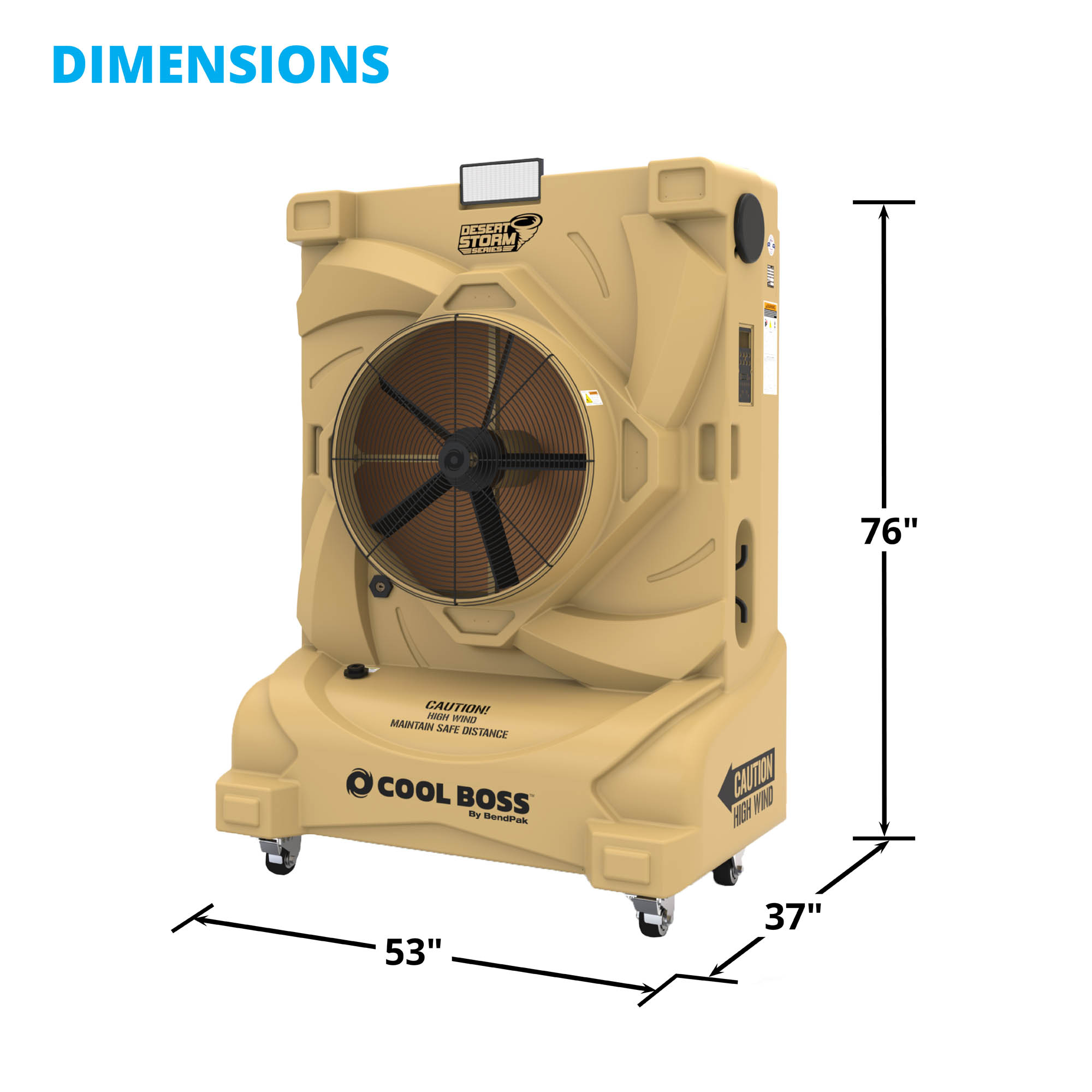 CB-28HV Desert Storm Evaporative Air Cooler with LED - BendPak