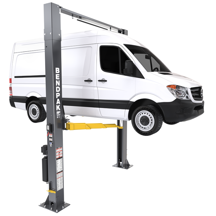 Two-Post Truck Lift - 12,000 Symmetric Clearfloor - Triple