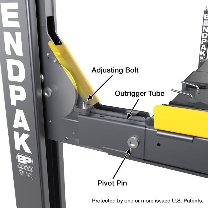 ローボード BendPak HDSO14AX Open-Front Alignment Lift - 14,000-lb. Capacity