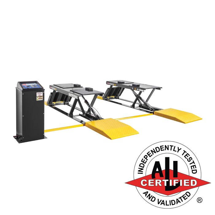 BendPak P9000LT 9,000-lb low-rise open-center pit-style lift 208-230V (5175133)