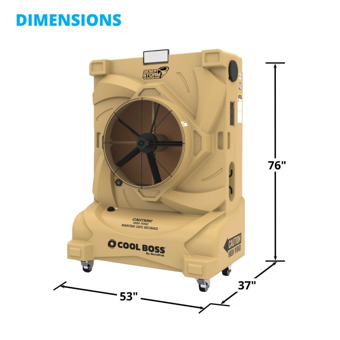 CB-28HV Desert Storm Evaporative Air Cooler with LED - BendPak
