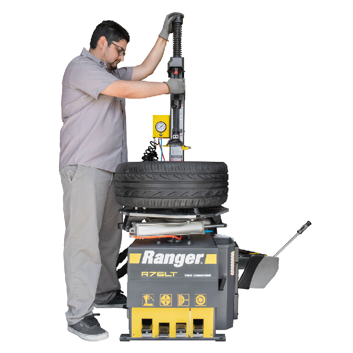 Ranger R76LT Tire Changer with Tilt-Back Tower and 30