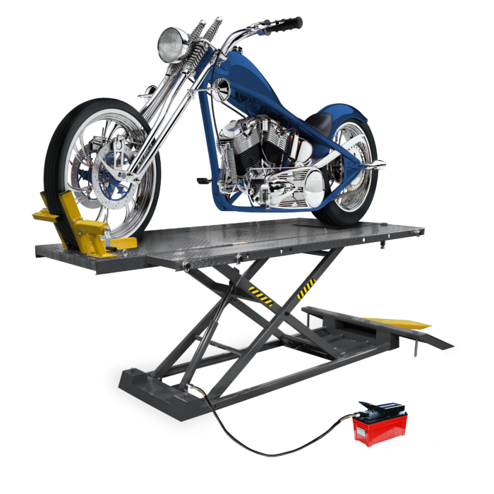 Ranger RML-1500XL Motorcycle Lift Platform with Front Wheel Vise