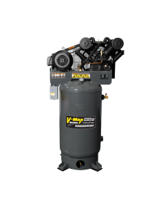 BendPak VMP-10120V-603 V-Max Elite Series industrial-grade vertical air compressor 5179114 with two-stage pump and large storage tank.