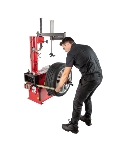 APEX AT26AB combo tire changer with mounted manual wheel balancer for compact shop workflow