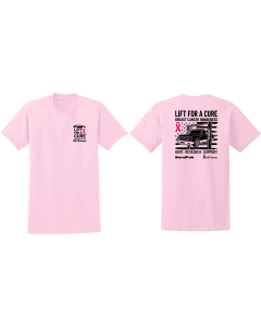 BendPak limited-edition Lift for a Cure Shirt in pink
