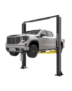 BendPak GrandPrix GP-10C two-post car lift 5175824 with 10,000 lb lift capacity, front left view 