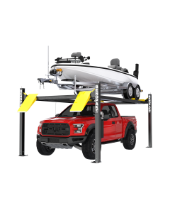 BendPak HD-75BXT four-post boat lift 5175251 with 7,500 lb. capacity, front left view