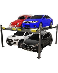 BendPak HD-9SW dual platform four-post lift 5175023 with 9,000 lb. lifting capacity, front left clear view 