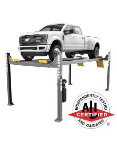 BendPak HDS-14XT ALI Certified heavy-duty four post lift with 14,000 lb. lifting capacity, extended runways and high rise 5175624