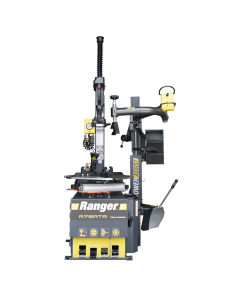 Ranger R76ATR-L 110V 5140167 tire changer front view with power-assist tower and dual bead roller arms