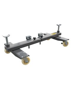 Ranger RCD-2V 5150409 vehicle dolly front left angle showing solid caster construction