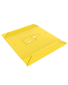Main product image of the Wheel Spotting Dish Kit, featuring bright yellow positioning plates for accurate vehicle placement. SKU 5215875.
