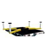 BendPak 5210454 telescoping adapter plate with four adjustable yellow support arms and silver screw pads, designed for EV battery pack and powertrain lift tables