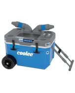 Coolee CL-50R  - 5150078 Ultimate Portable Air Conditioner and Drink Cooler Blue with gray top AC fan ports at top
