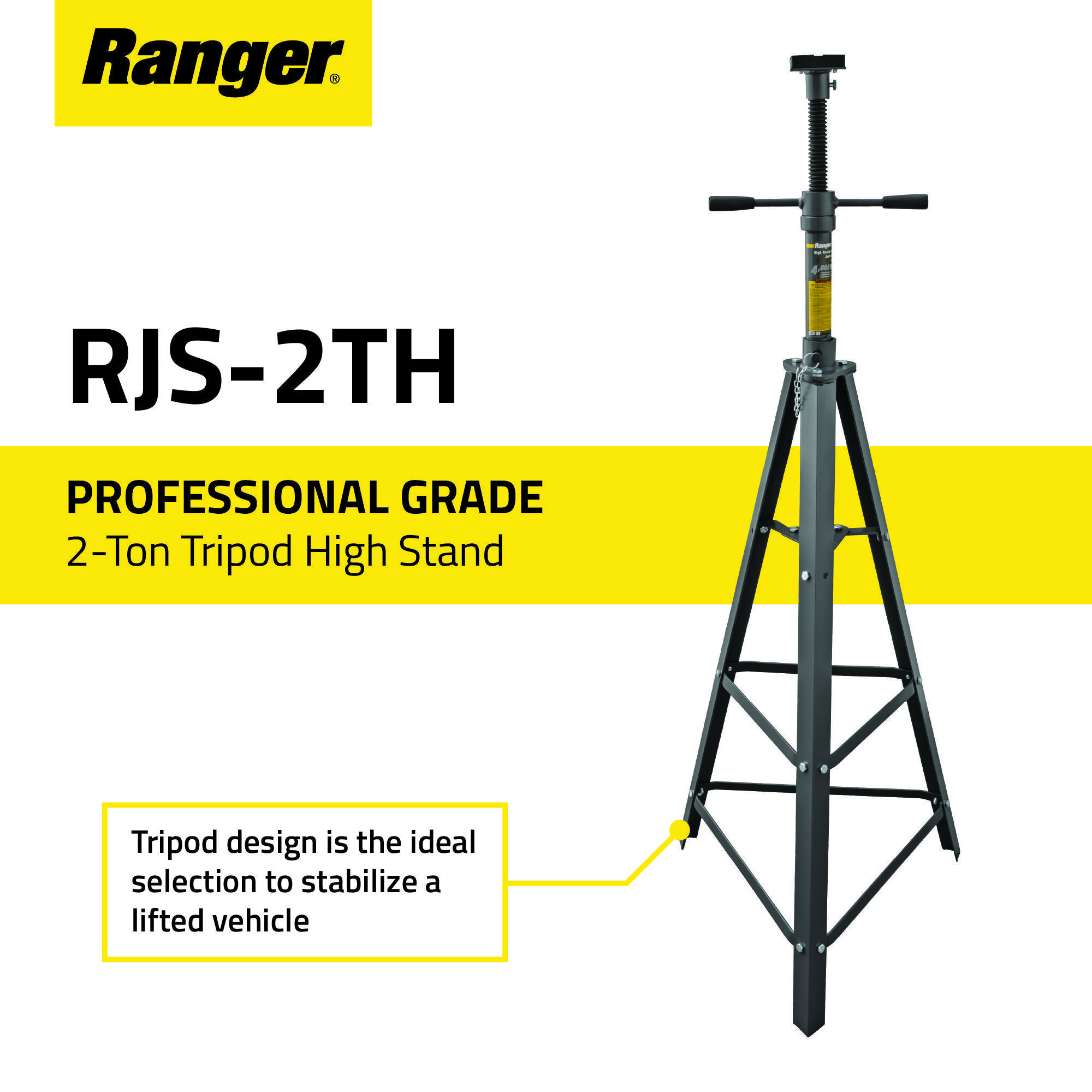 Ranger RJS-2TH 2-Ton Tri-Pod Jack Stand