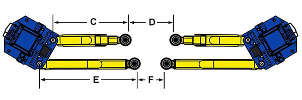 Arm Reach Diagram For Asymmetric Car Lift
