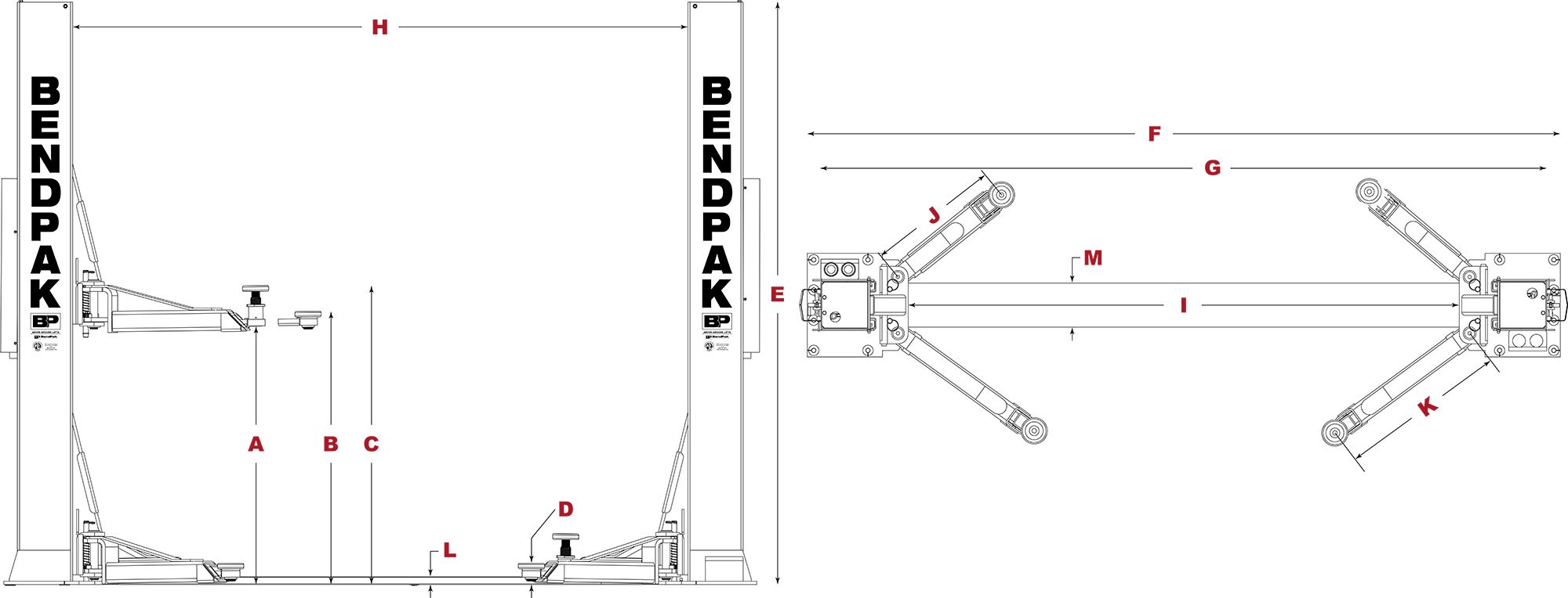 XPR-9TF Specs Diagram