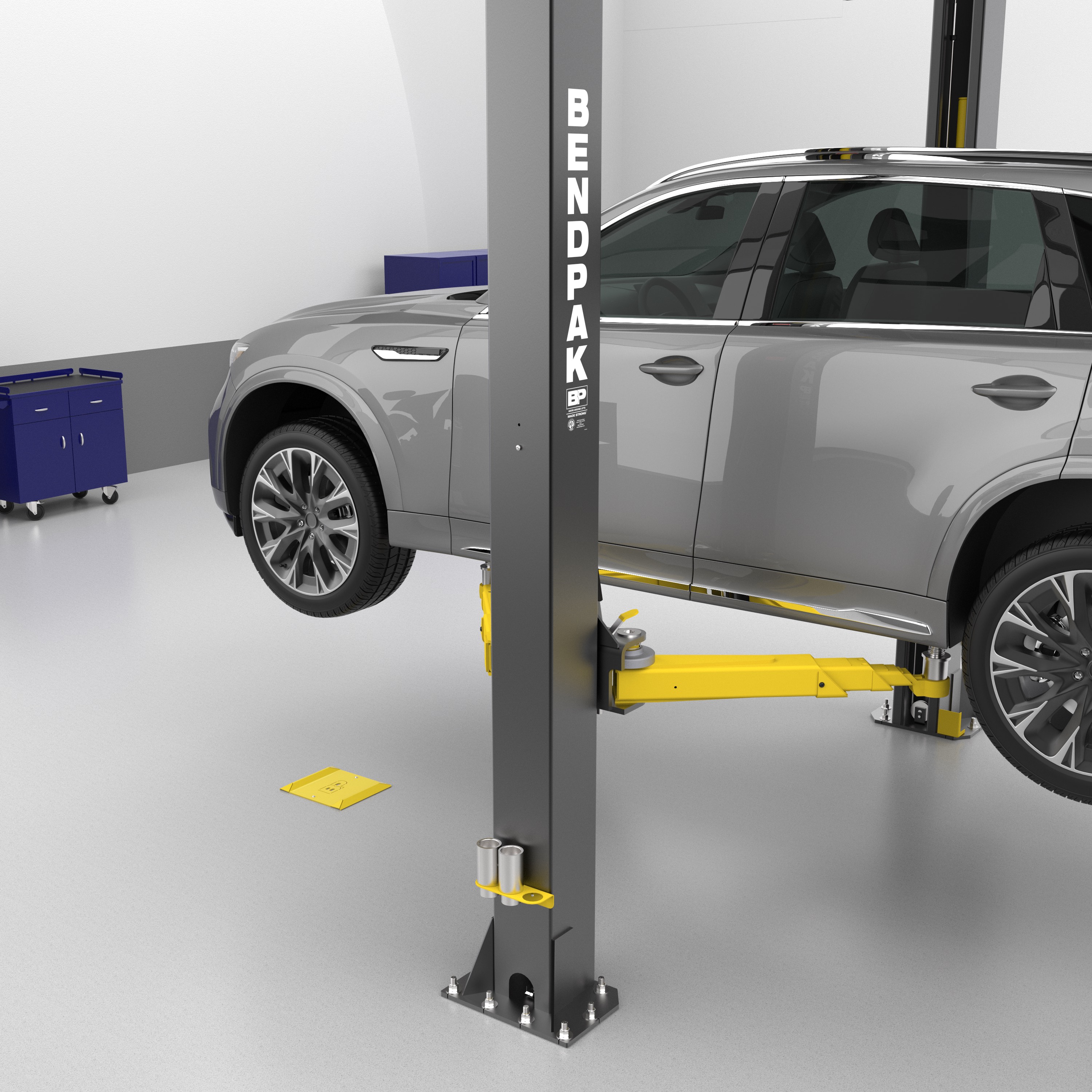 In addition to improving spotting on a car lift, the new BendPak Wheel Spotting Dish Kit can also be used as a general parking aid for homeowners, car collectors and anyone else who needs to park their vehicles in the right spot every time.