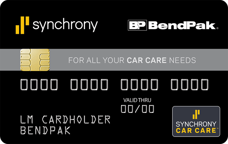 BendPak Financing Credit Card