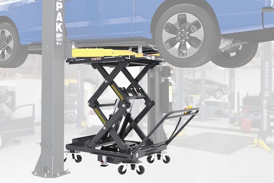 This full-rise scissor style lift makes EV service a breeze.