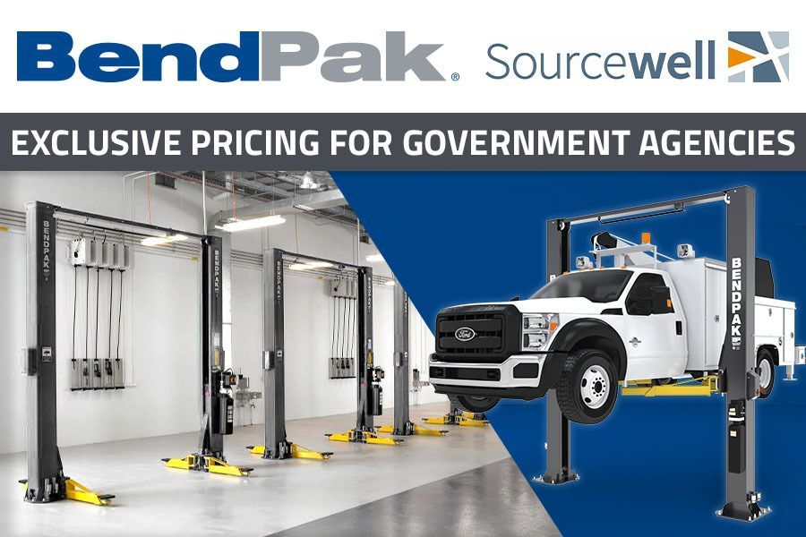 Shop for high-quality BendPak equipment through Sourcewell.