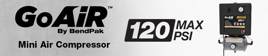 Streamline your workflow with the GoAir mini Air-Compressor!