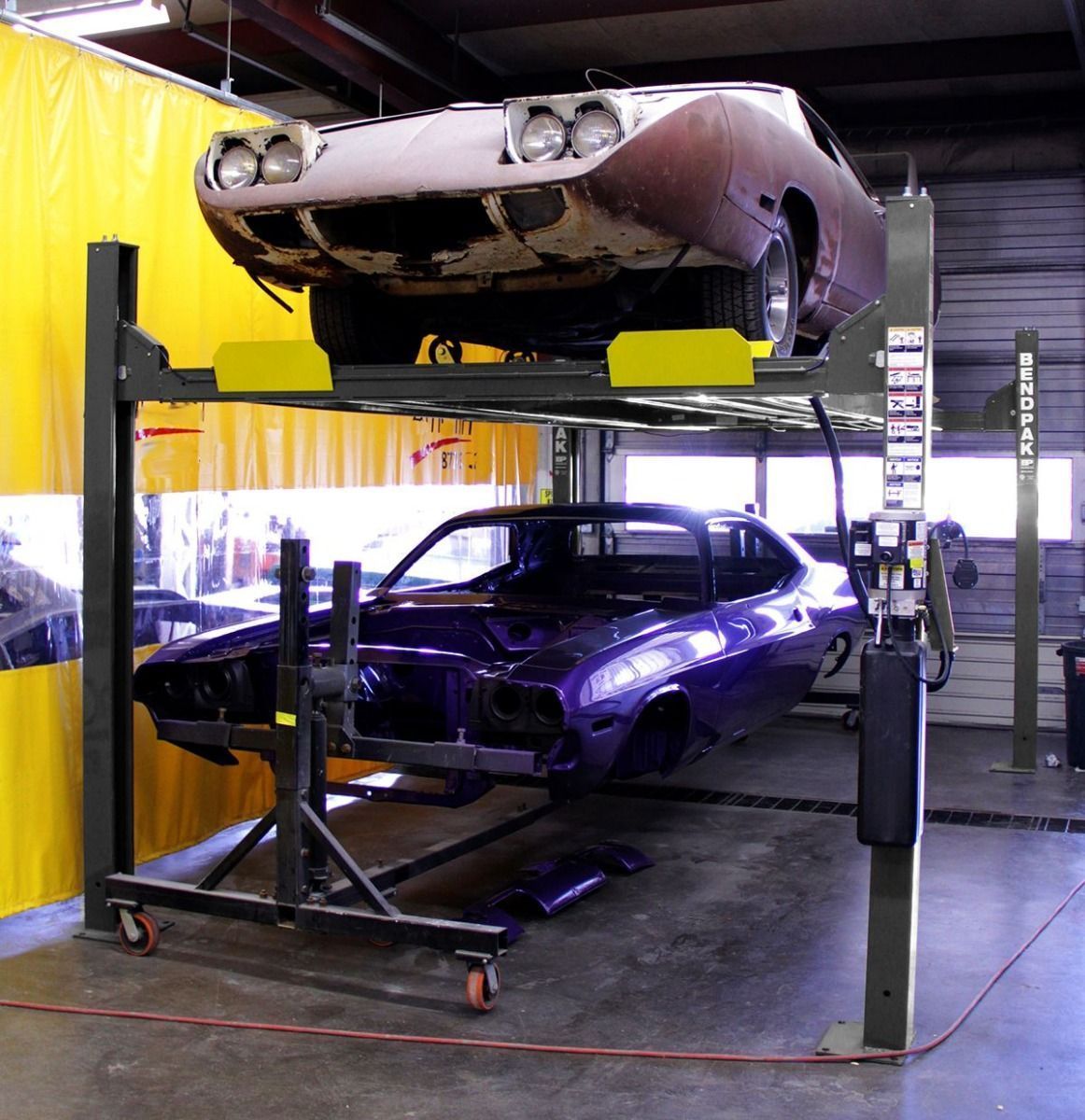 Graveyard Carz BendPak Four-Post Lift