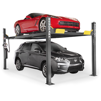HD-9XW 9,000-lb. Capacity / Four-Post Lift / Standard Width / High Lift