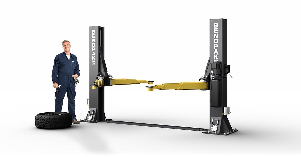 Professional-grade short-rise two-post lift