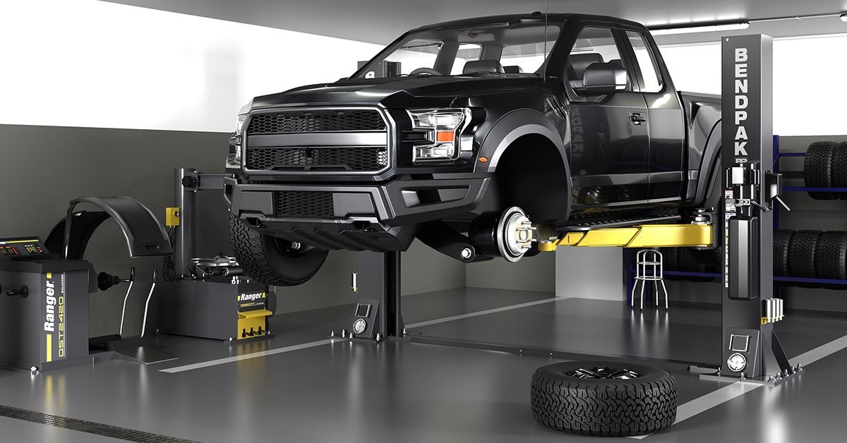 New BendPak 12AP-SRT Short Two-Post Lift Increases Productivity, Reduces Risk