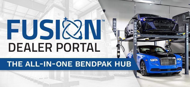 >SP-7XE scissor lift lays flat and raises a vehicle six feet with open center below