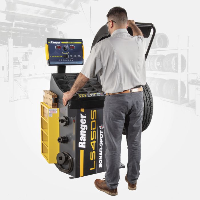Enhance workflow efficiency, minimize technician fatigue, and increase daily throughput with the new LS45DS sonar wheel balancer from Ranger.