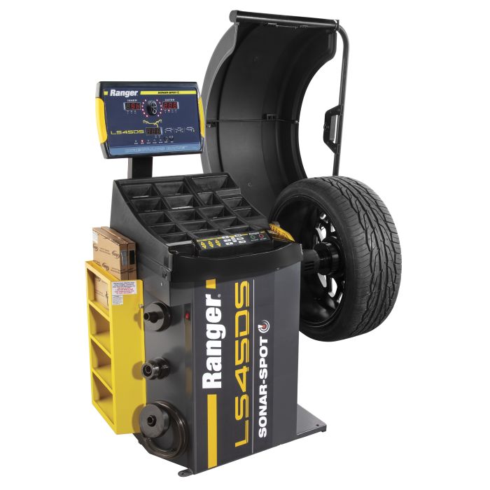 The new LS45DS sonar wheel balancer from Ranger Division of BendPak is designed to maximize productivity, minimize mistakes, and enhance customer satisfaction.