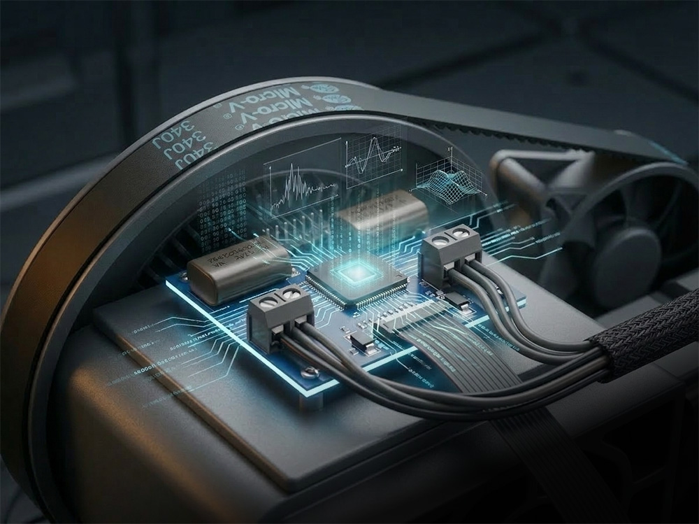 Advanced digital sensor and 3D encoder of DST30PX wheel balancer for fast, accurate balancing