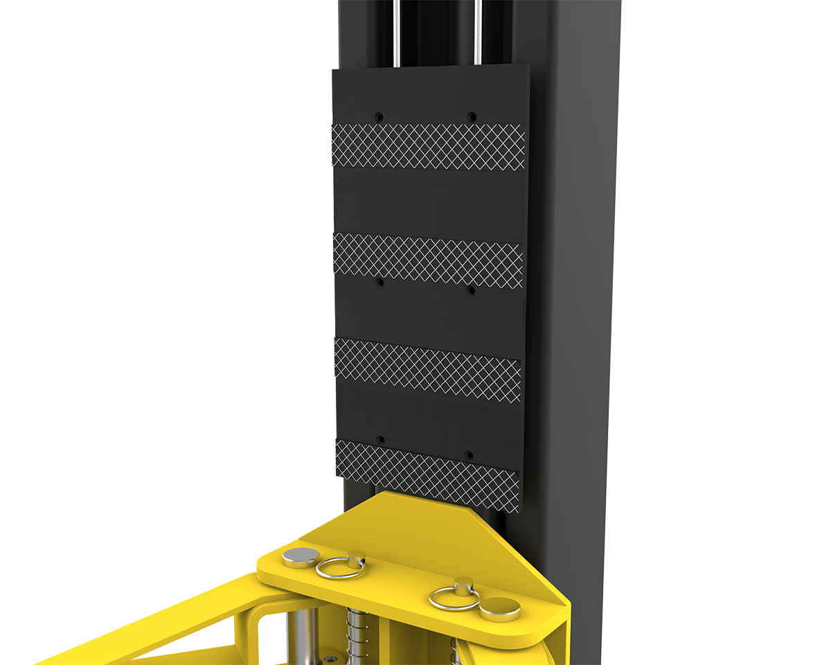 Full size rubber carriage guard reduces door dings