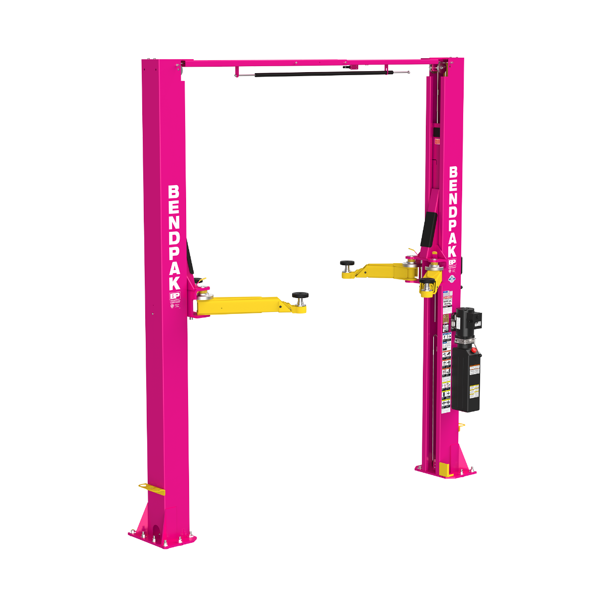 BendPak pink two-post lift