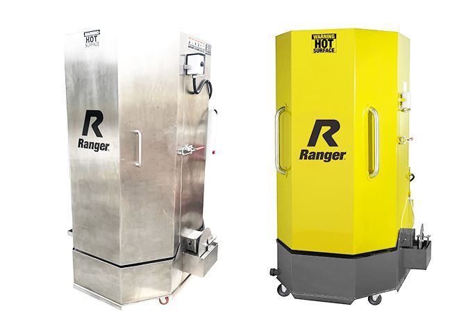 stainless steel and steel spray wash cabinet