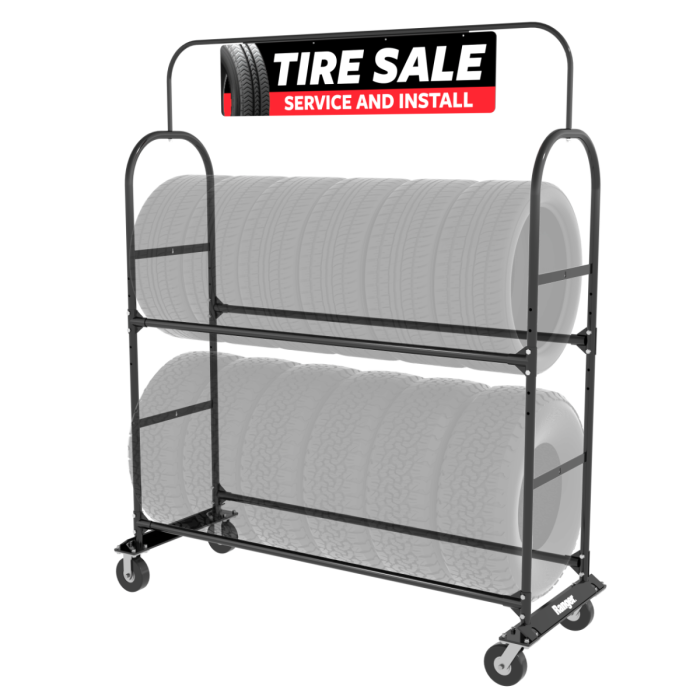 Ranger TSR-2S Mobile Tire Storage and Display Rack