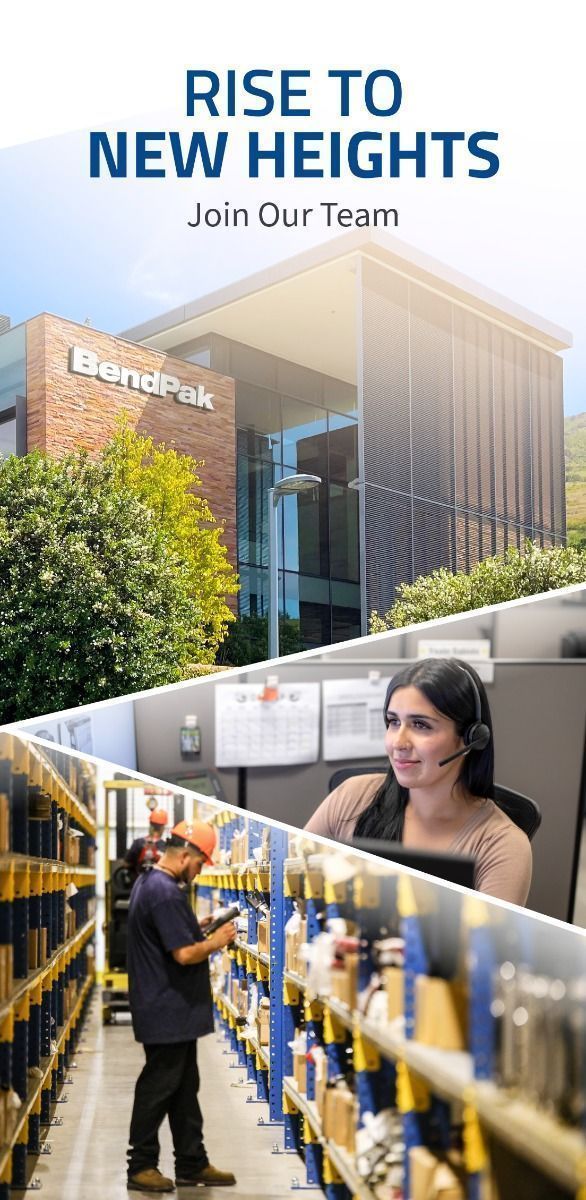 Rise To New Heights, Join the BendPak Team